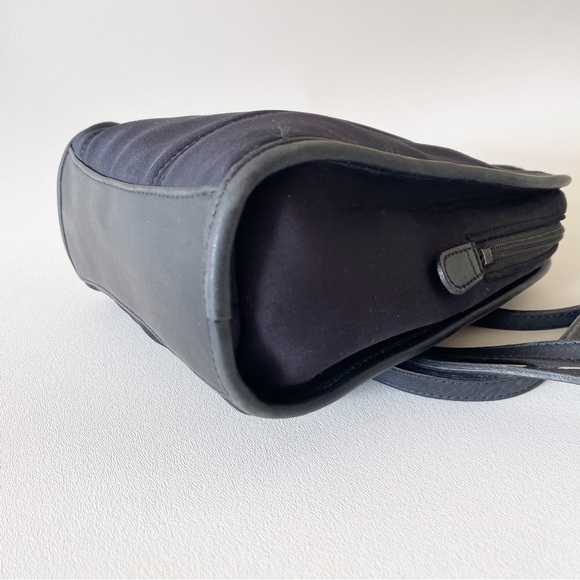 Coach Bag Backpack 6215 Neo Leather 90’s Retro Casual Chic Preppy Black Small - Picture 8 of 14